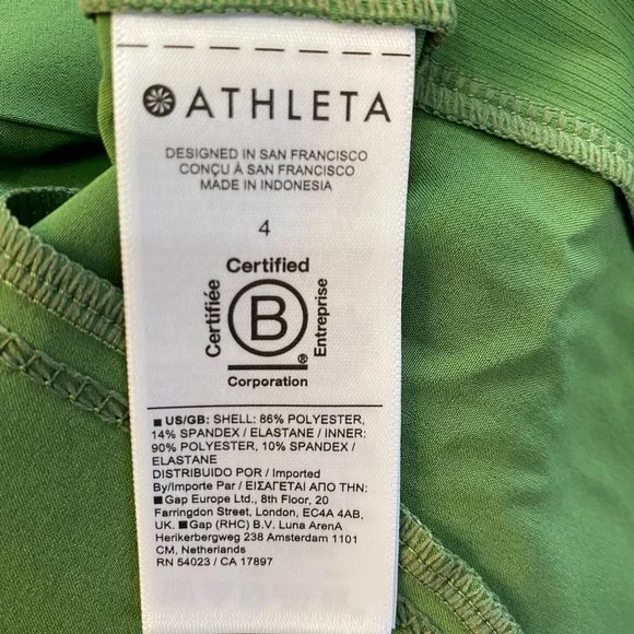 Athleta Skort W/Pockets Green Size 4 New Never Worn No Tags - Picture 10 of 12